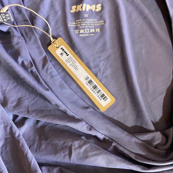 SKIMS Unisex Tank Top Sleeveless Oversized Relaxed Fit in Indigo Blue Size 5X - Picture 6 of 9